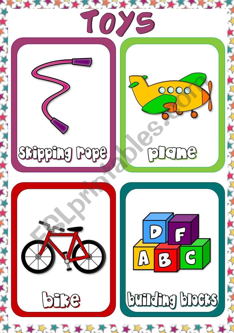 Toys - flashcards (4) worksheet