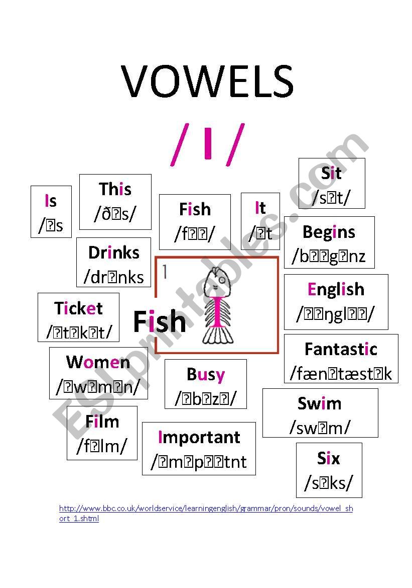 Vowels /i/ worksheet
