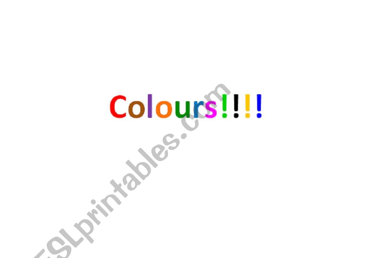 Do you know these colours? Powerpoint slides