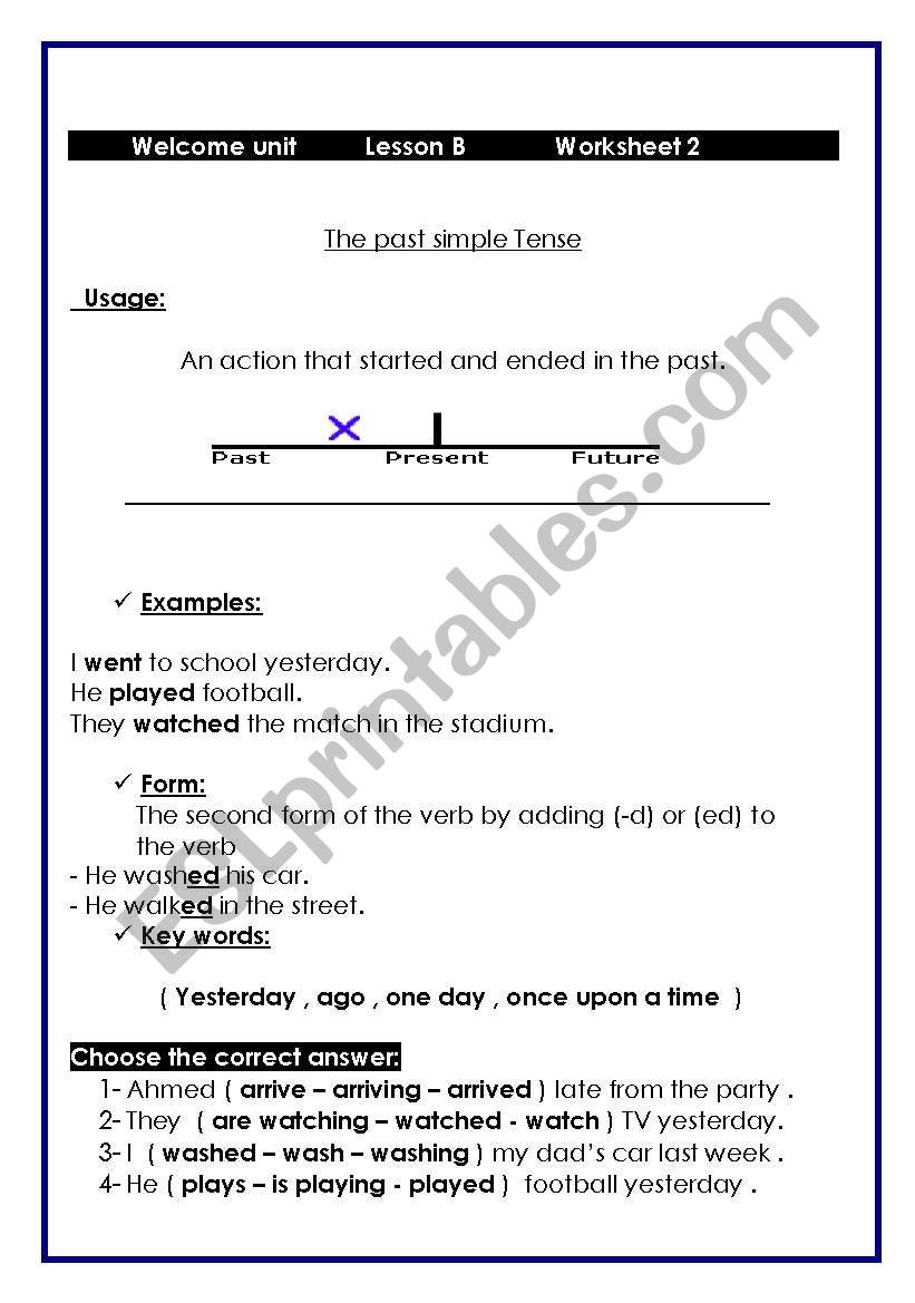 PAST SIMPLE worksheet