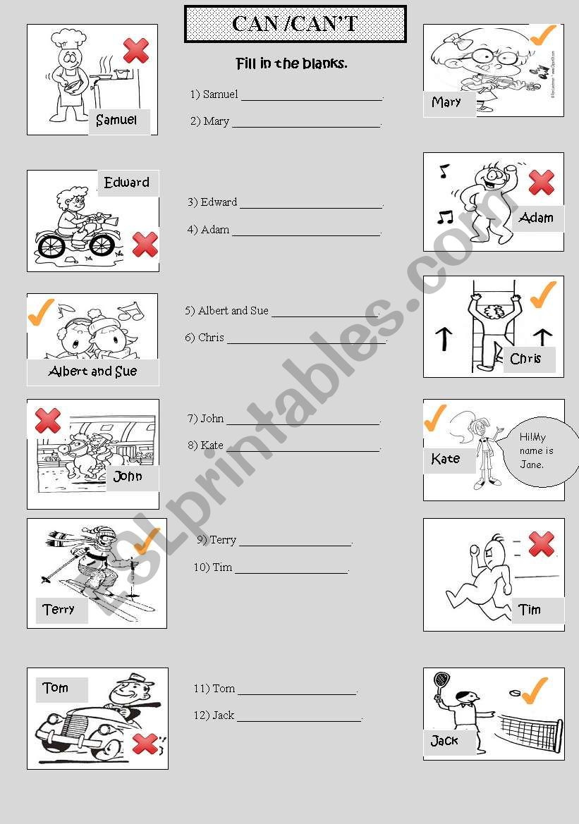 can-cant worksheet