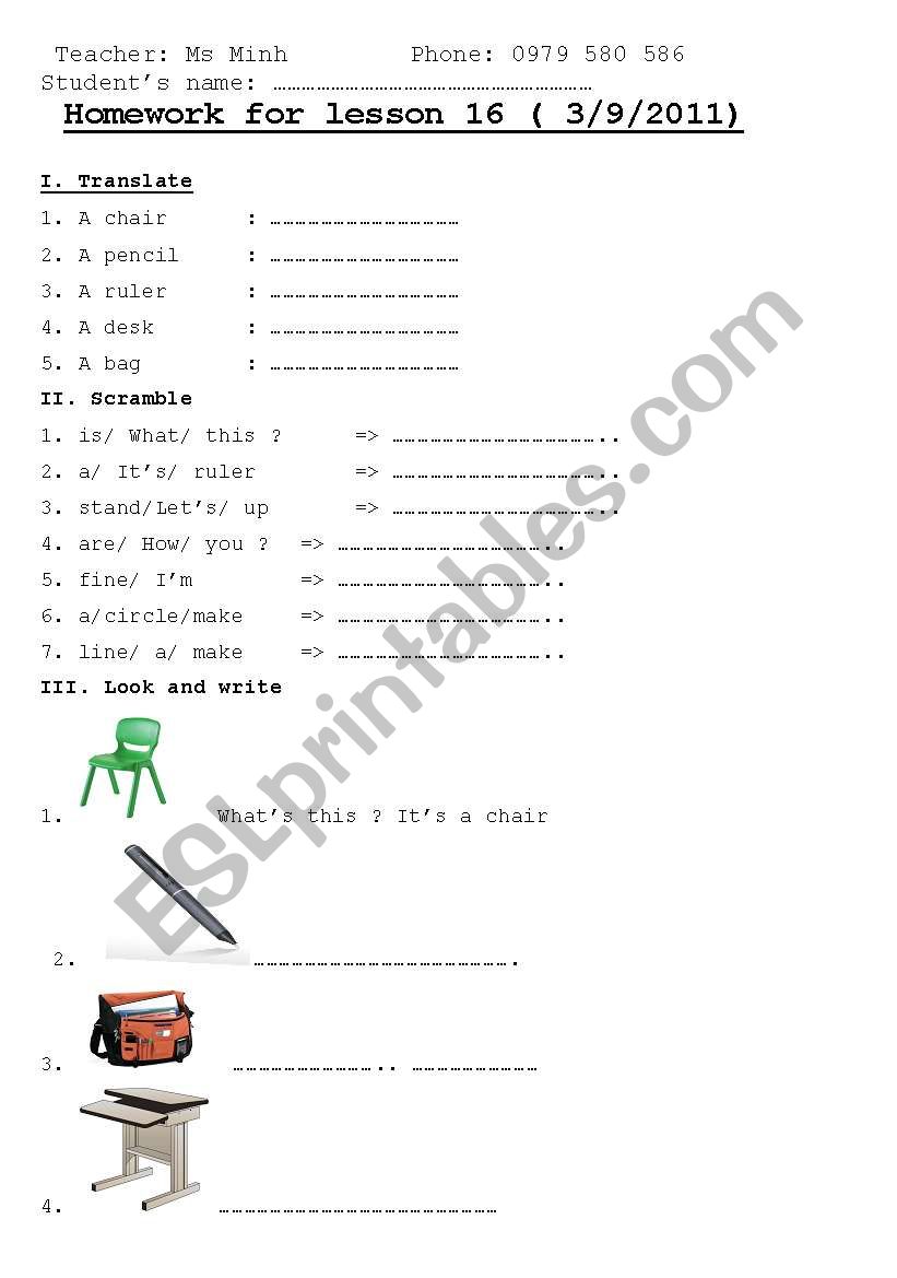 grammar worksheet