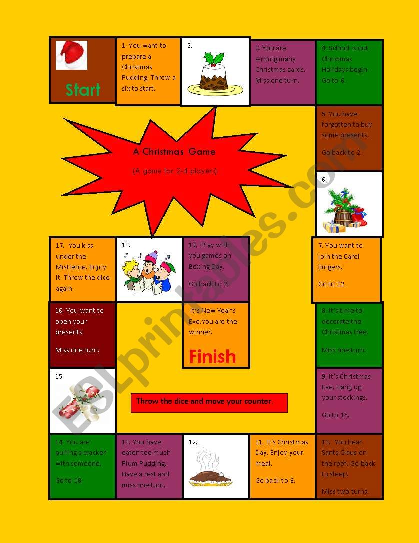 The Christmas Game worksheet