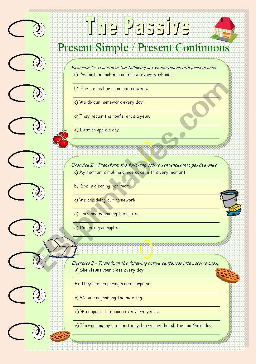 THE PASSIVE VOICE worksheet
