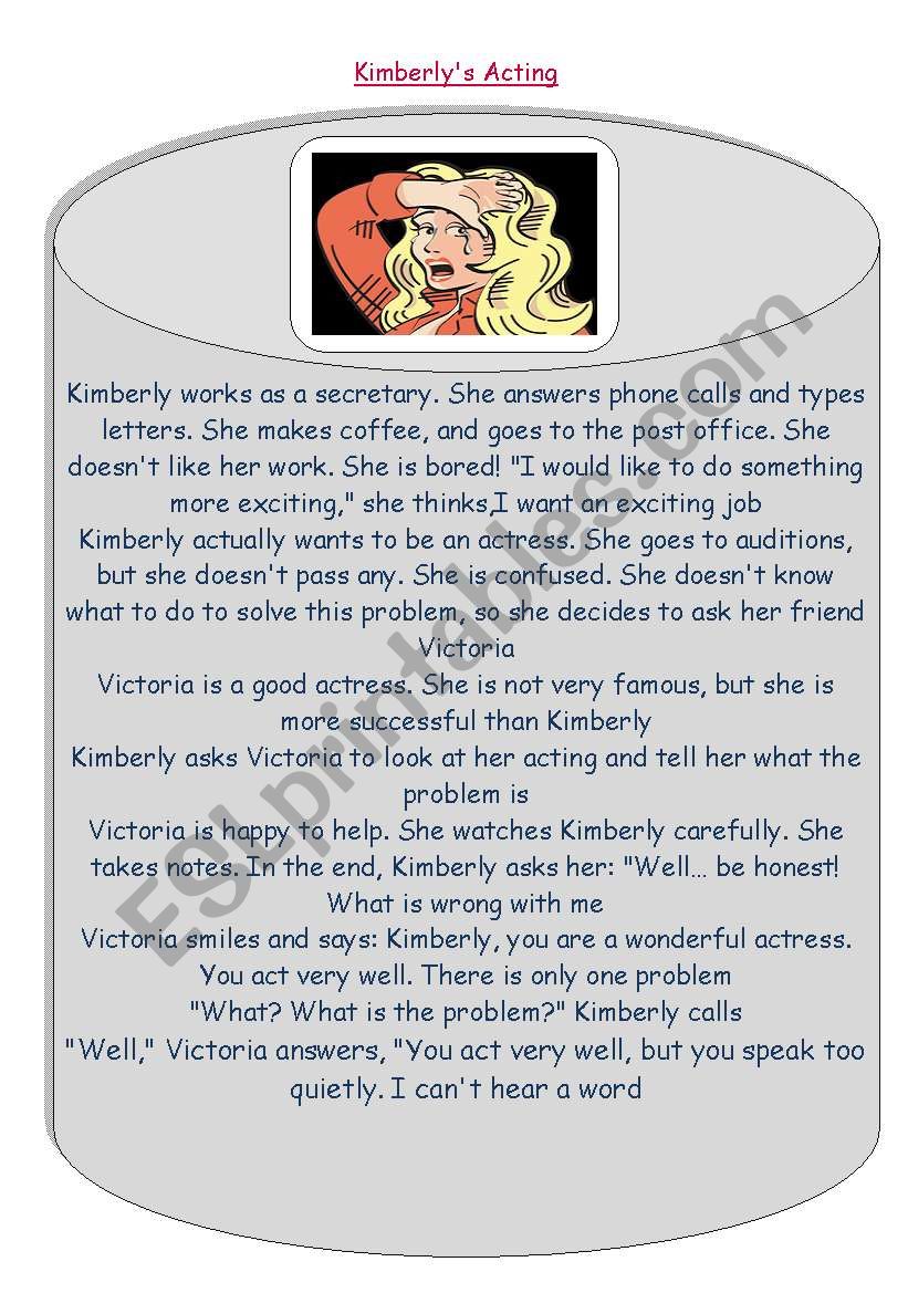 Kimberlys acting worksheet