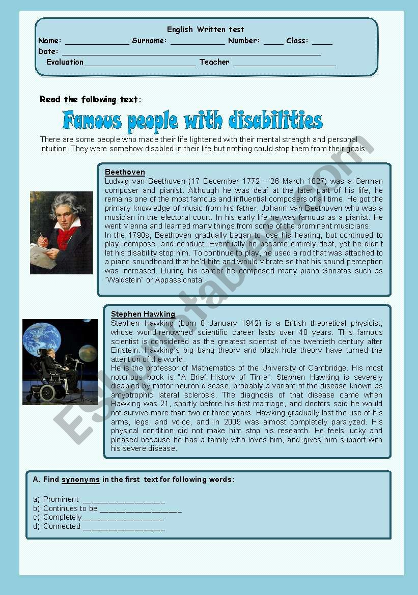 test - famous people with disabilities
