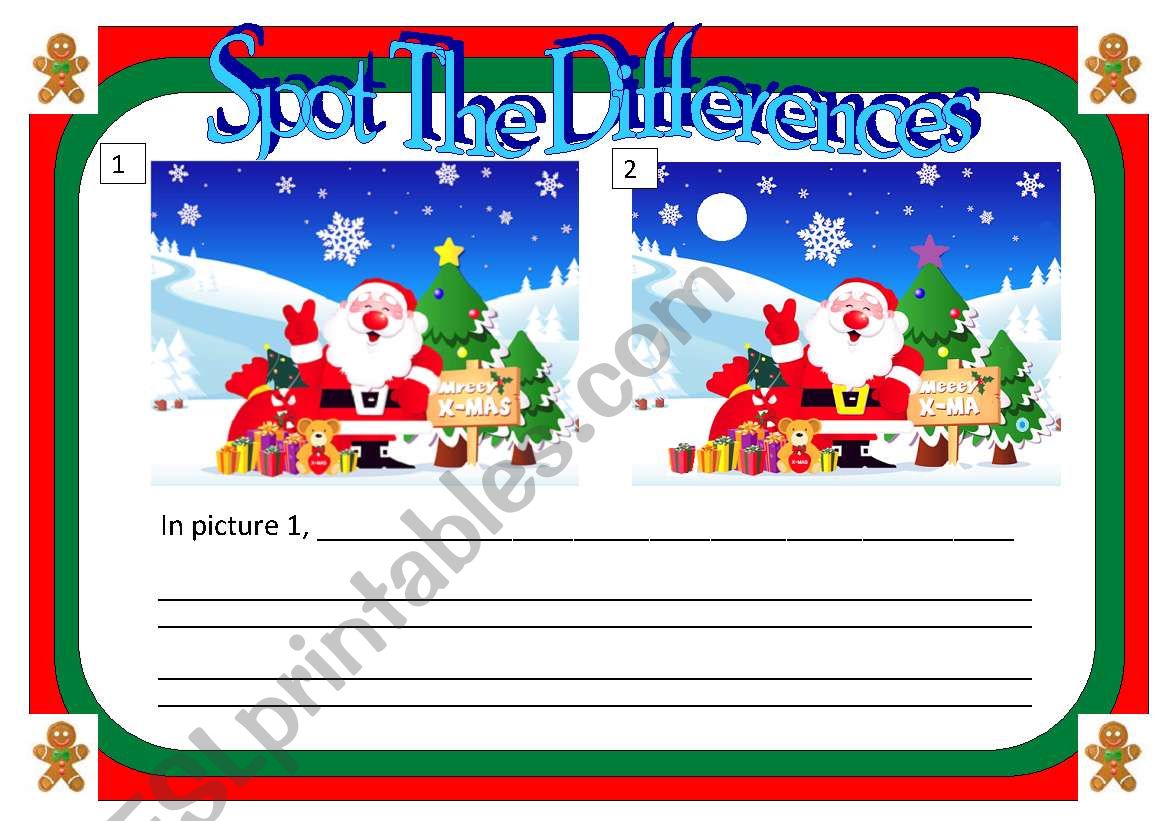 Spot The differences SANTA CLAUS