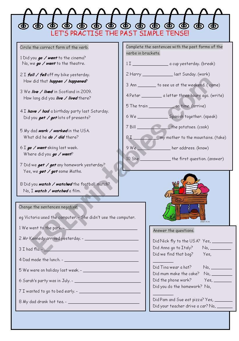 Lets Practise the Past Simple Tense!