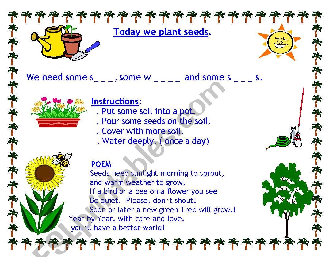 PLANTS worksheet
