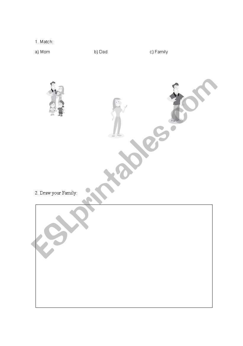 Family and Greetings worksheet