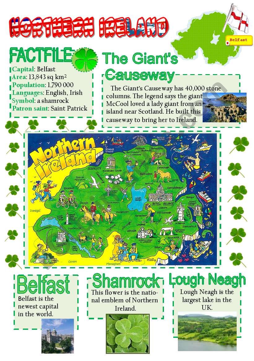 Northern Ireland-info poster for young learners