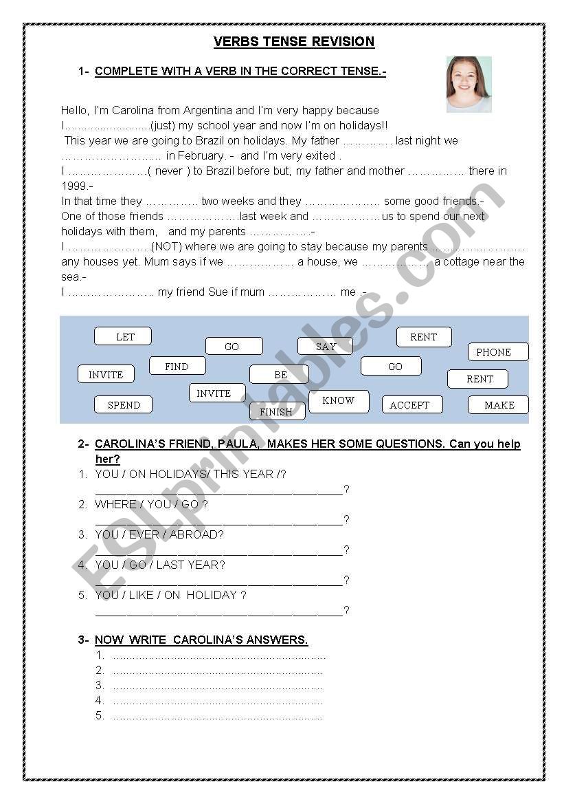 TEST SIMPLE PAST REGULAR - IRREGULAR VERBS