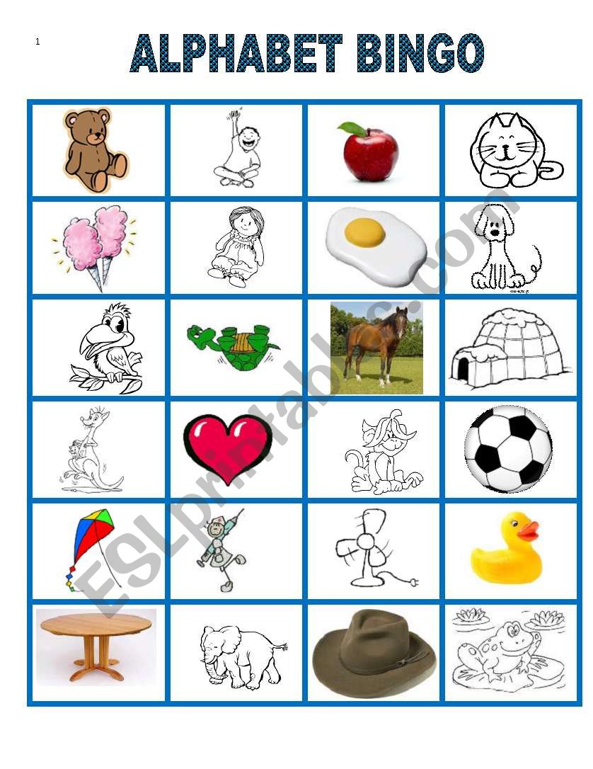 The Alphabet BINGO. Part 2 worksheet