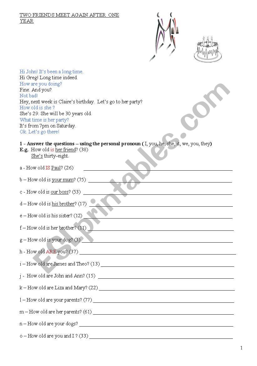 Possessive Pronoun, numbers and time review 