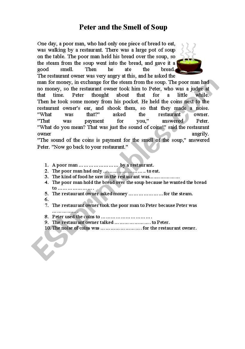 GAP FILLING worksheet