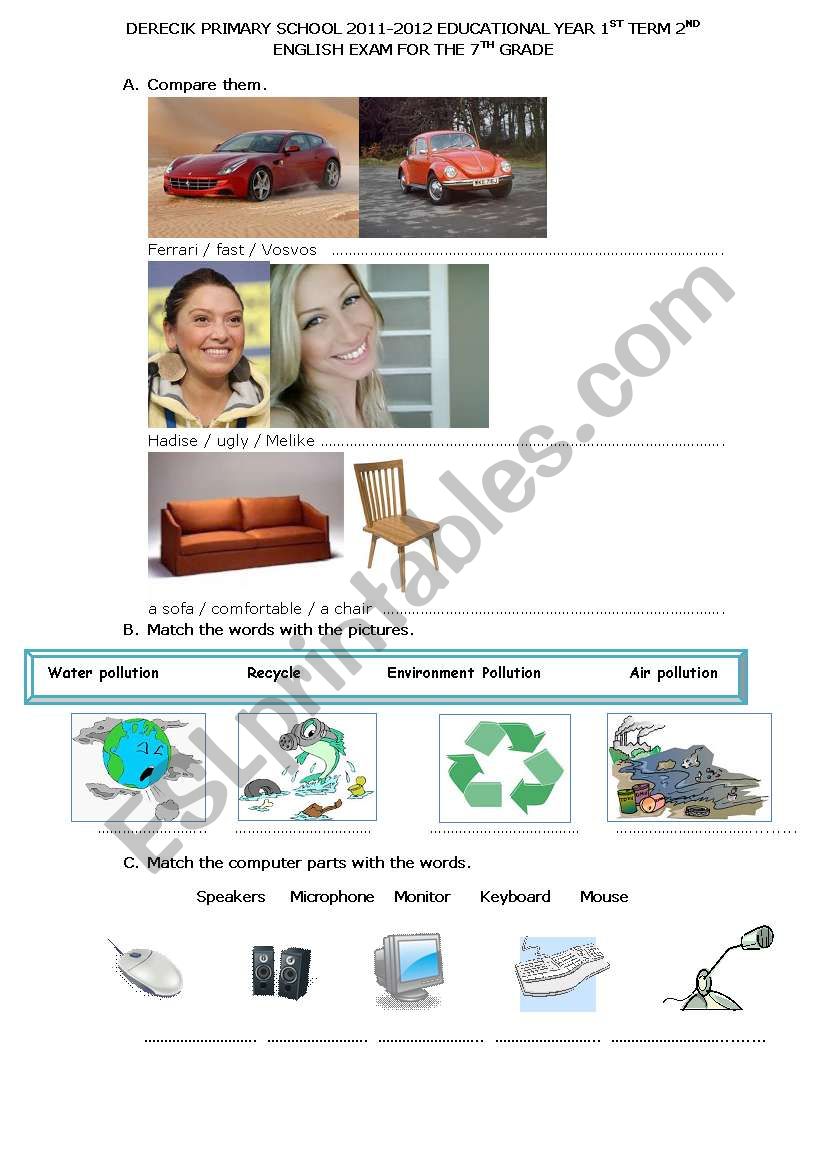 7.snflar iin orjinal snav worksheet