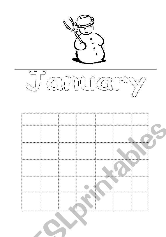 Calendar worksheet