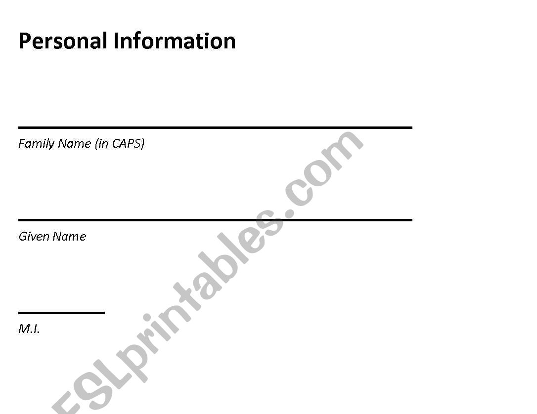 Federal Form Practice worksheet