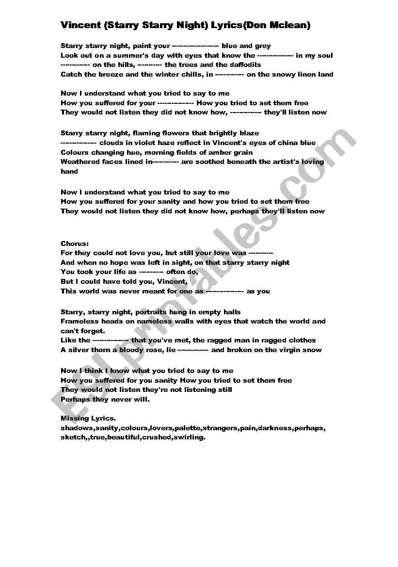 Vincent.song+gap fill worksheet