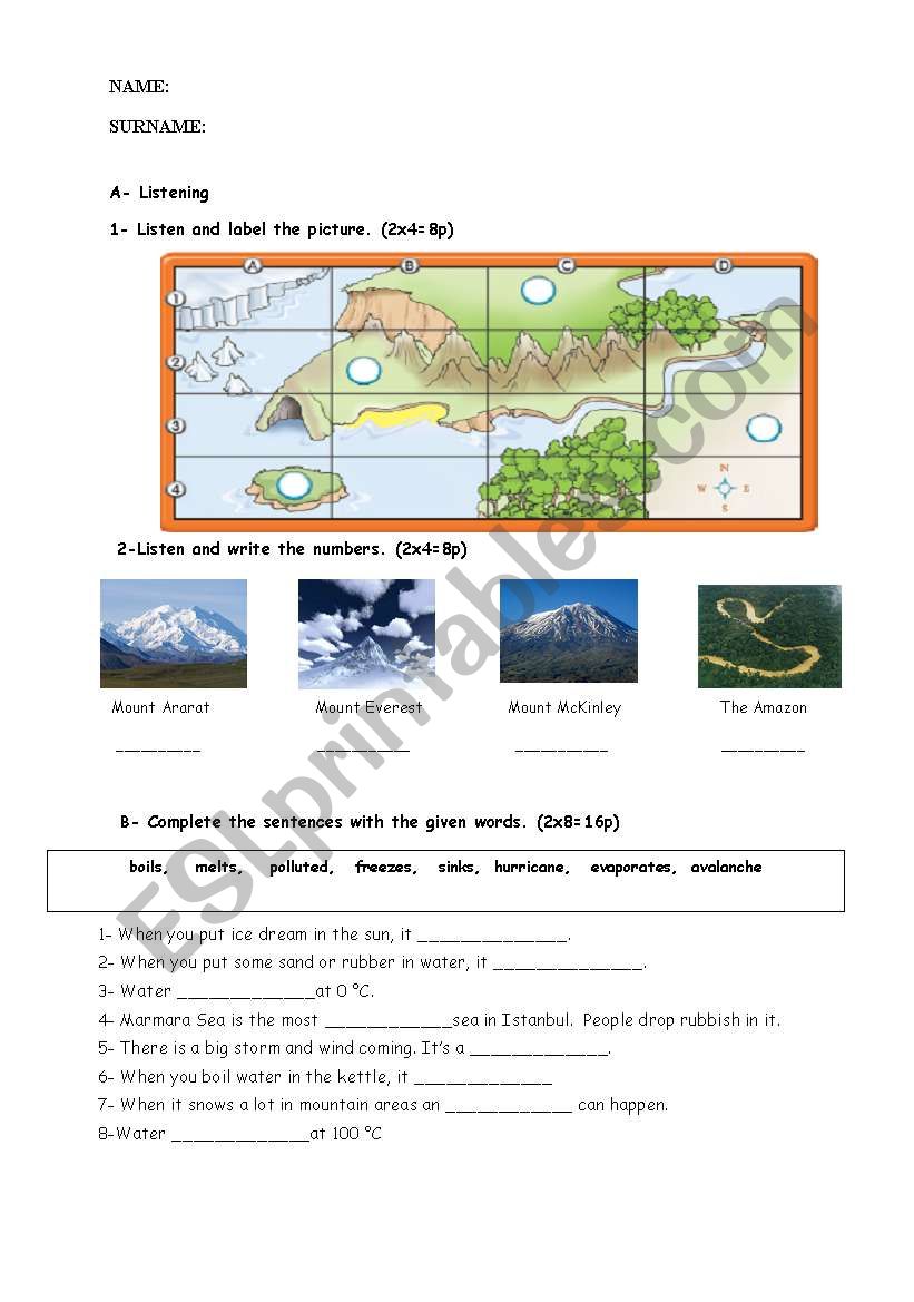 EXAM-revised worksheet