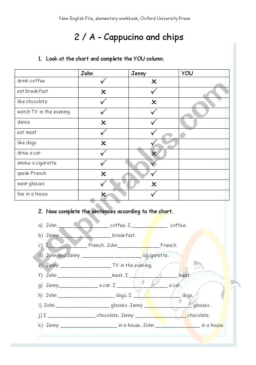 present simple exercises worksheet