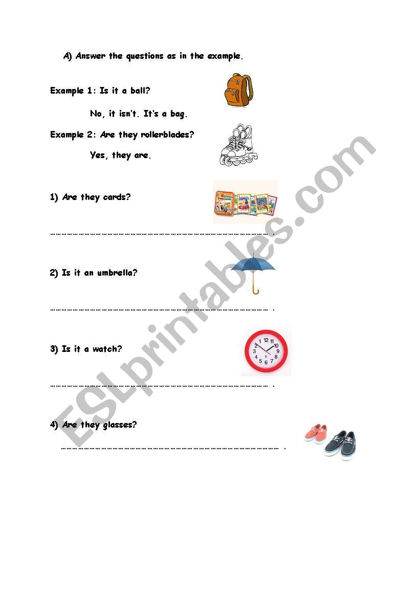 To be questions worksheet