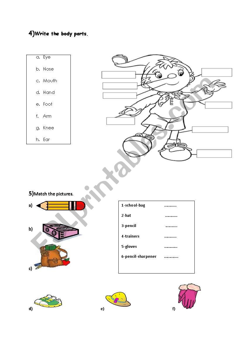 quiz 4 4th class part 2 worksheet