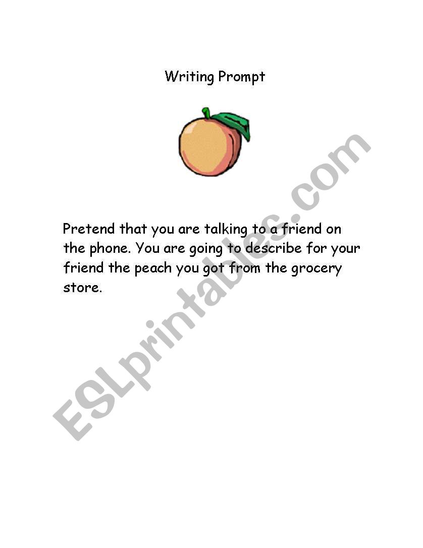 writing prompt worksheet