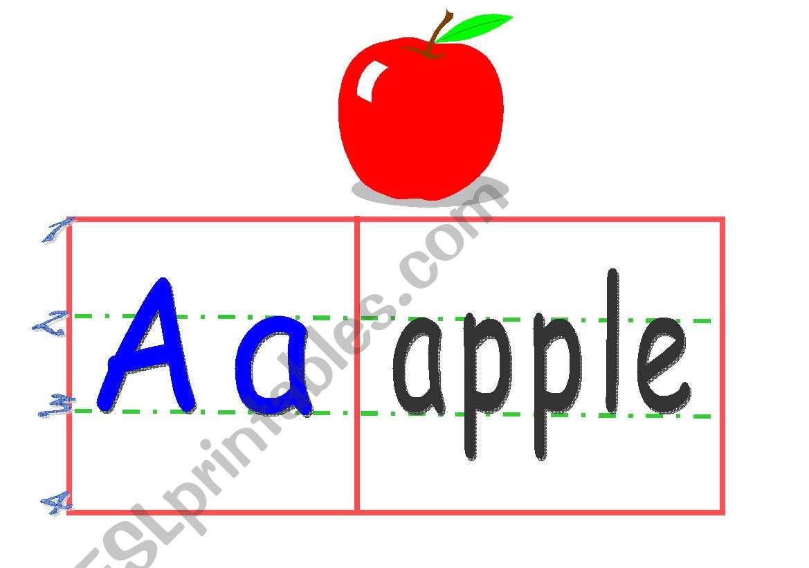 letters A-G worksheet