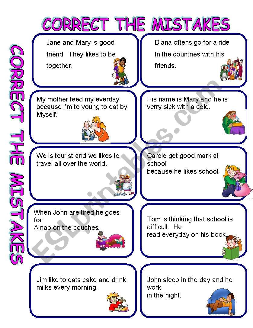 correct-the-mistake-esl-worksheet-by-giovanni
