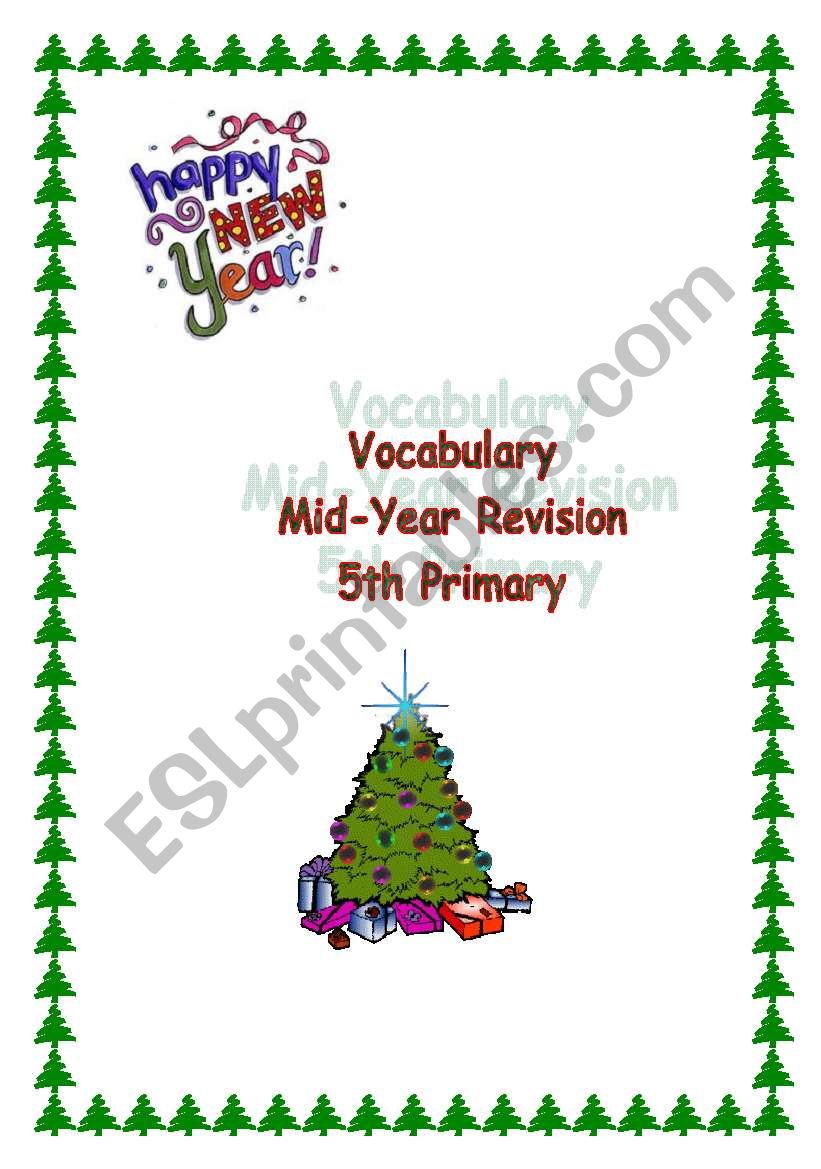 Vocabulary revision /Backpack Gold 5 (Unit 1,2,3,4)