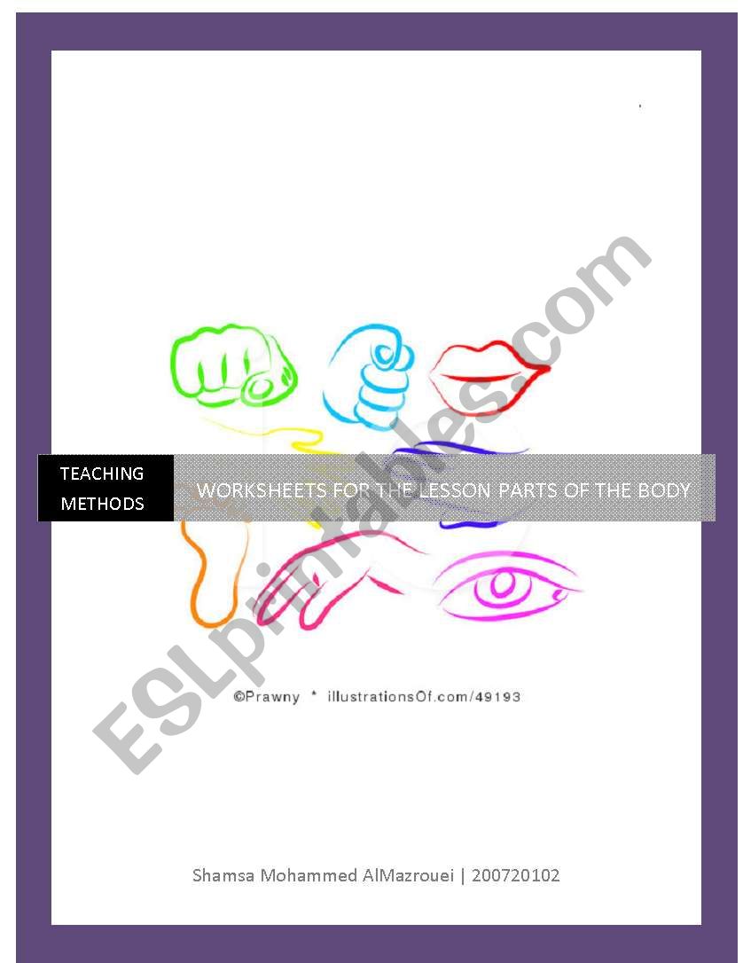 parts of body worksheet