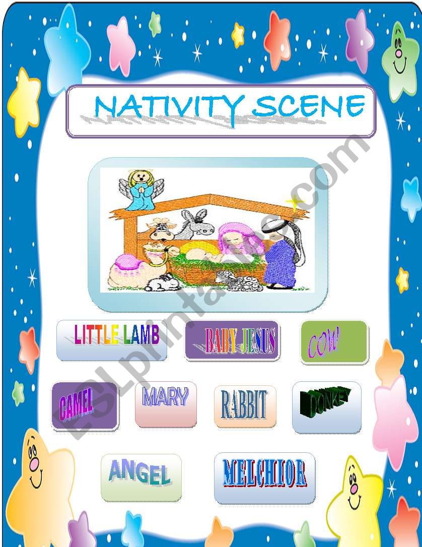 NATIVITY SCENE worksheet