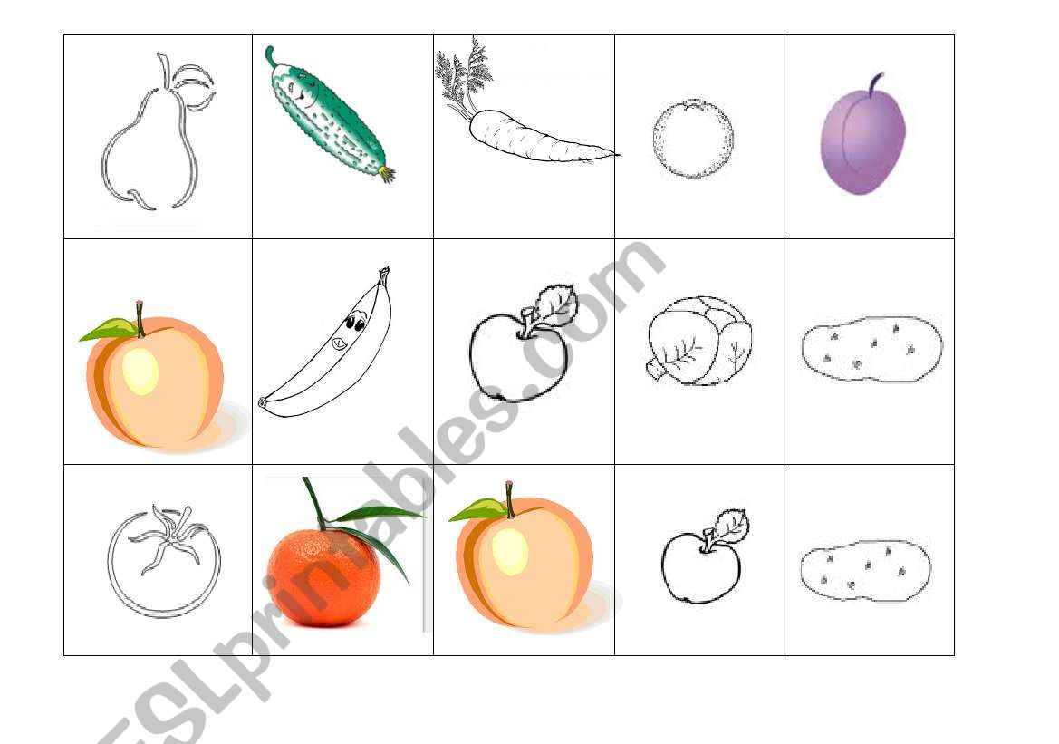 food worksheet