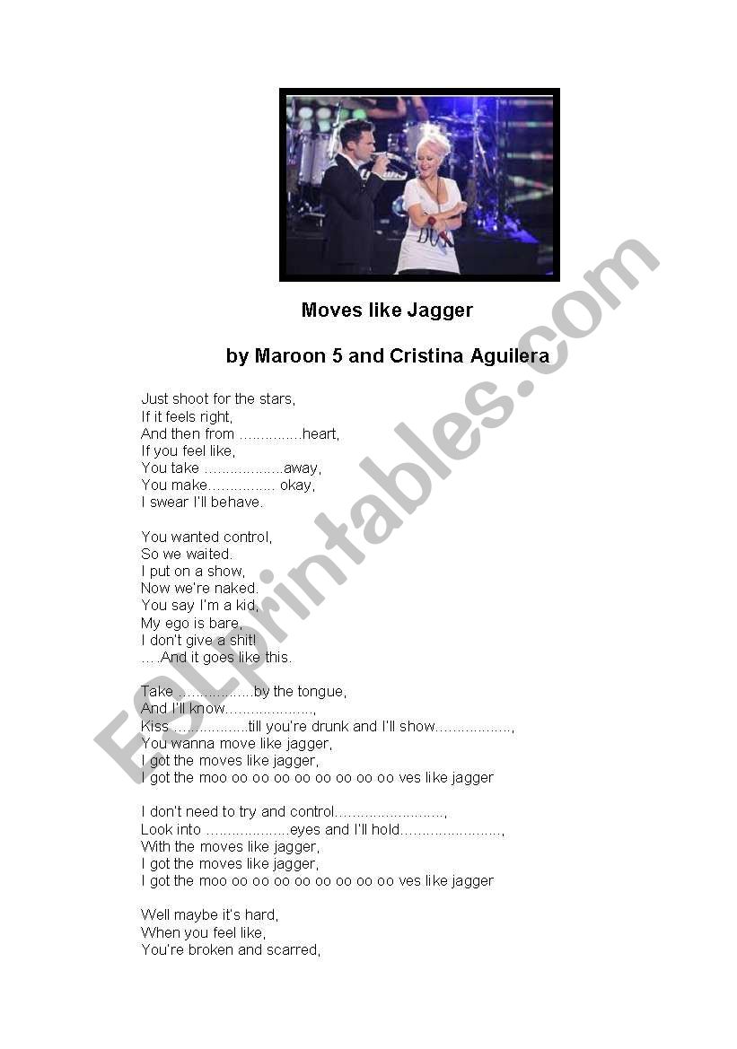 Son Moves like Jagger by Maroon 5