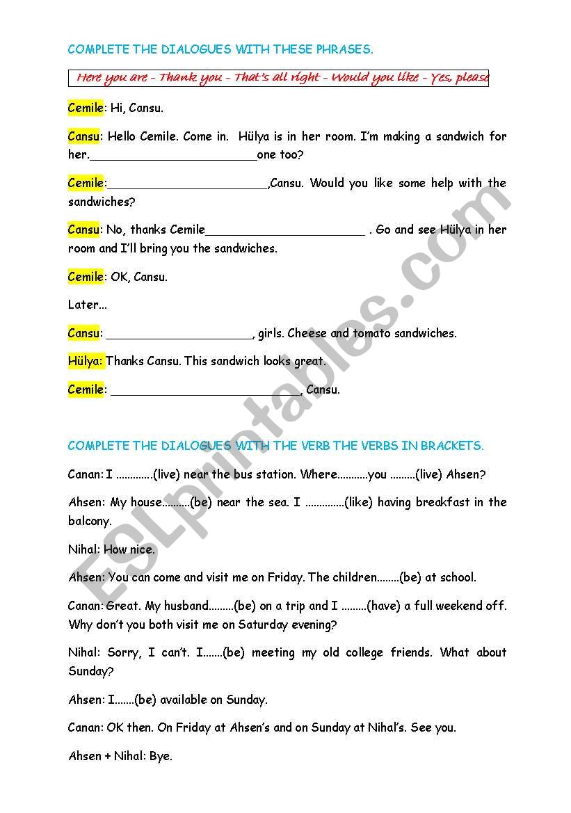 simple present worksheet