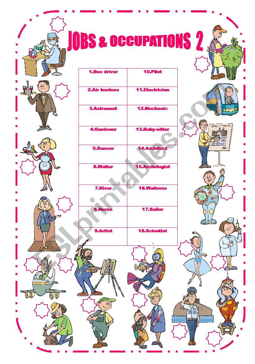 JOBS  Â´18Â´ worksheet