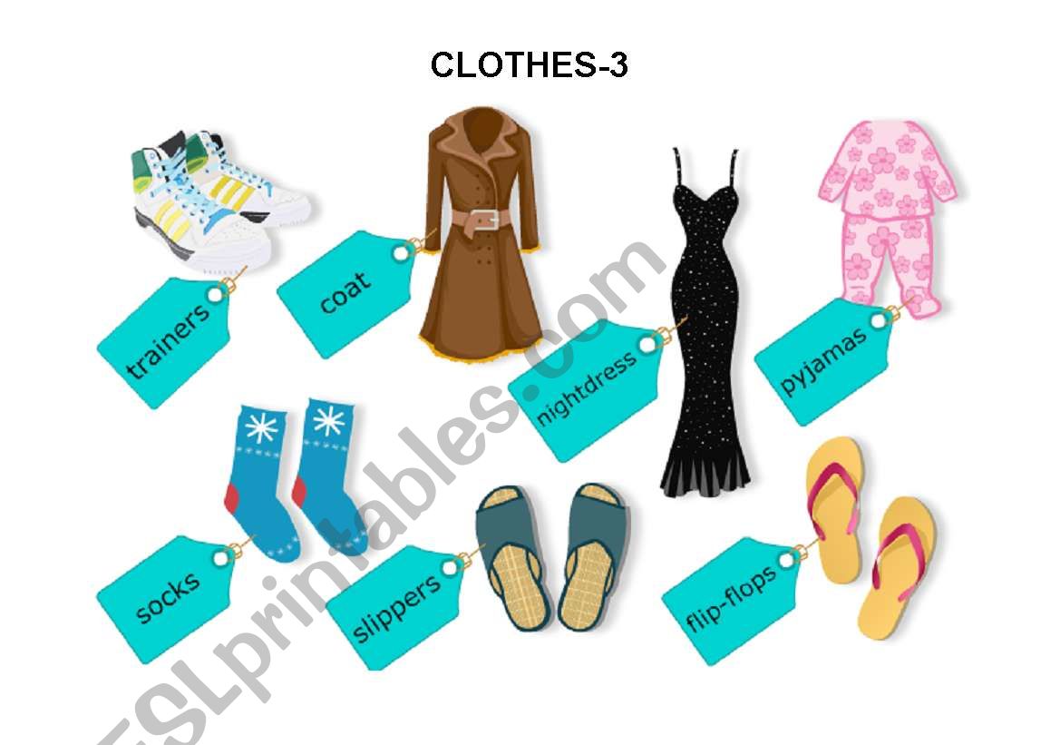 Clothes worksheet