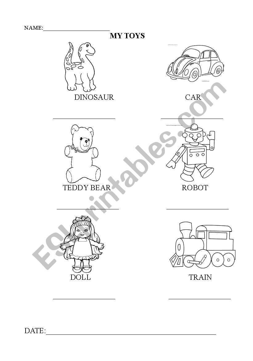 toys  worksheet