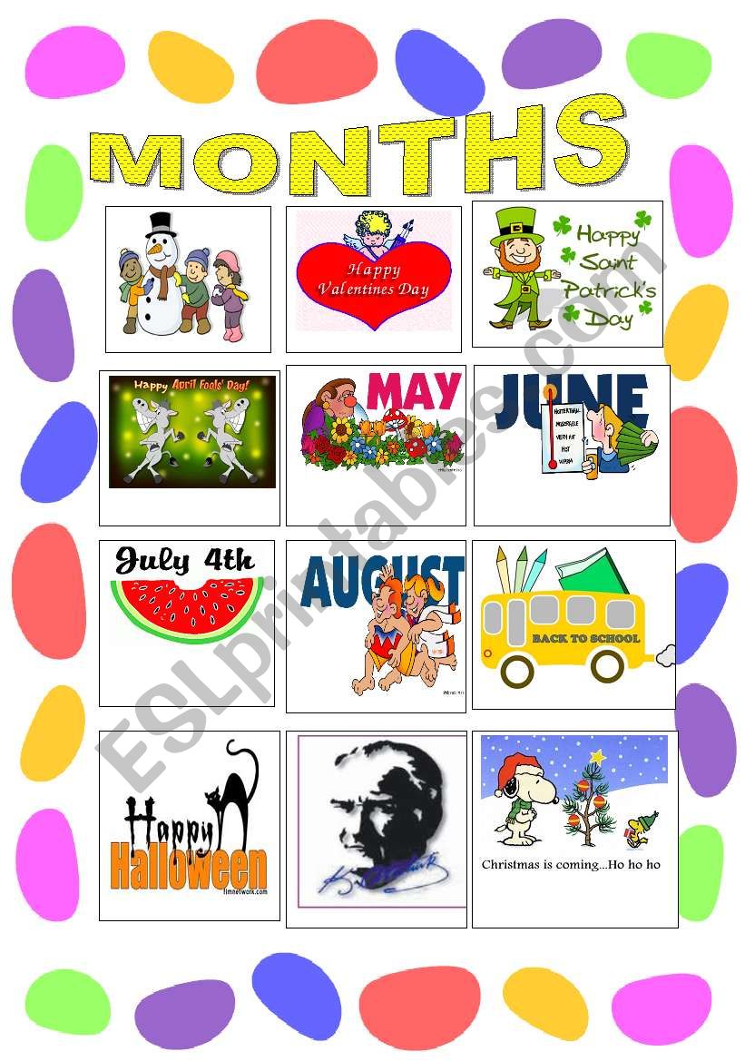 MONTHS worksheet