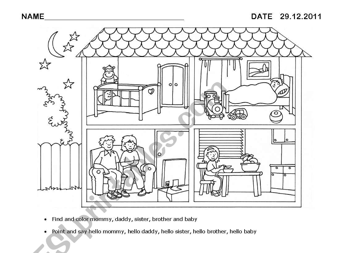 Members of a Family worksheet