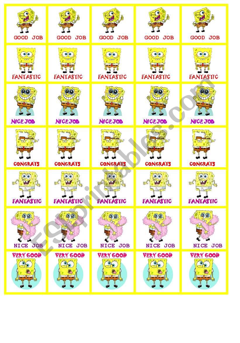 Sponge Bob motivation Stickers