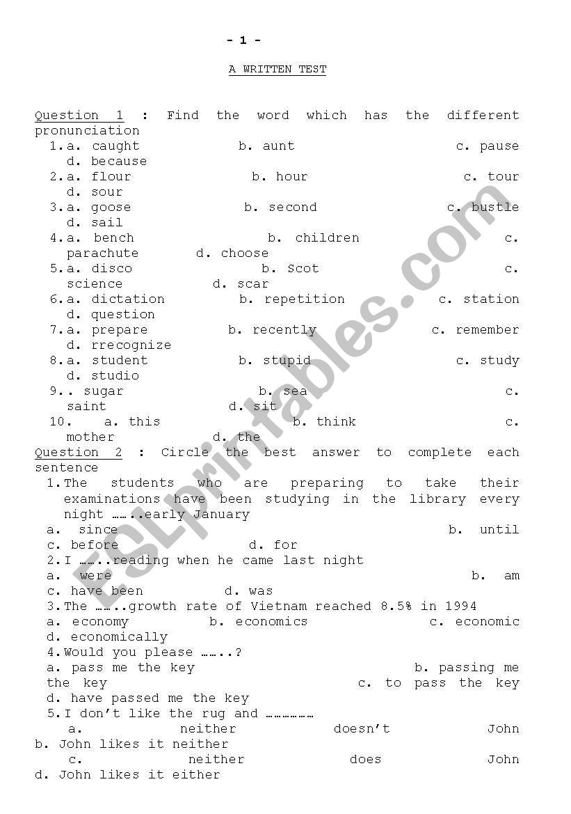 De HSG Anh 9 worksheet