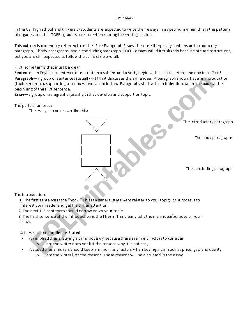 The American Essay Part I worksheet