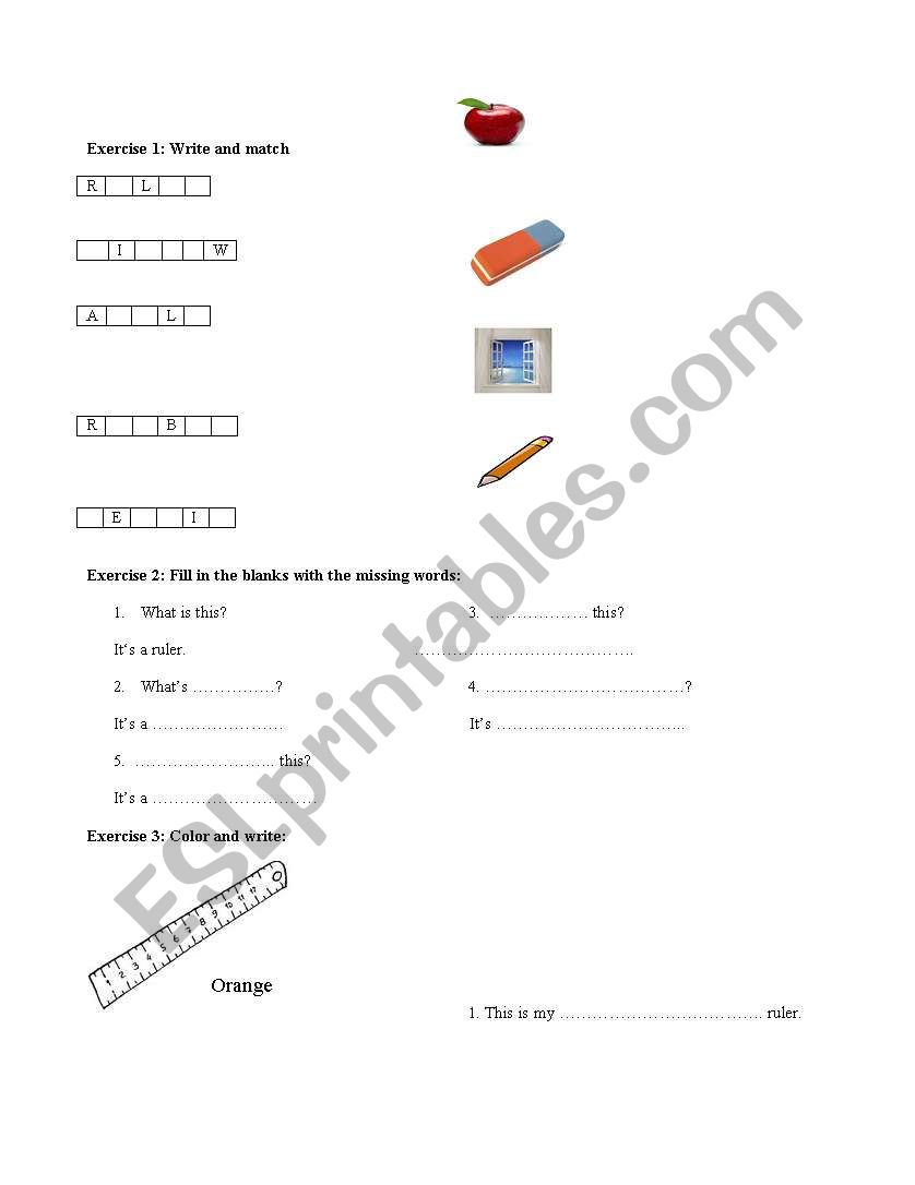 Simple exercise  worksheet