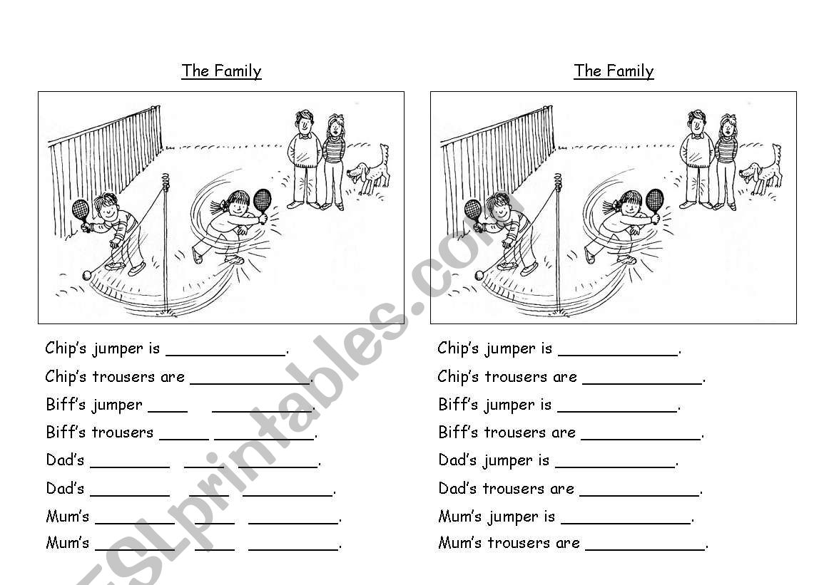 Clothes and colours worksheet