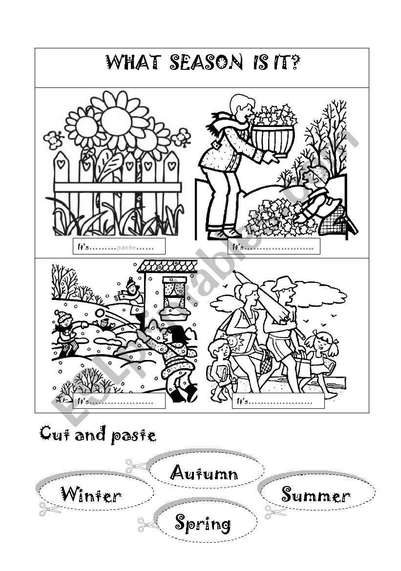 What season is it? worksheet