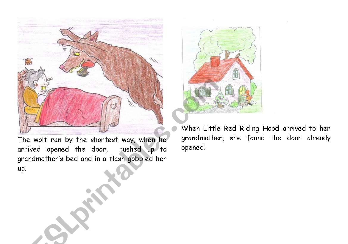 LITTLE RIDING HOOD SECOND worksheet