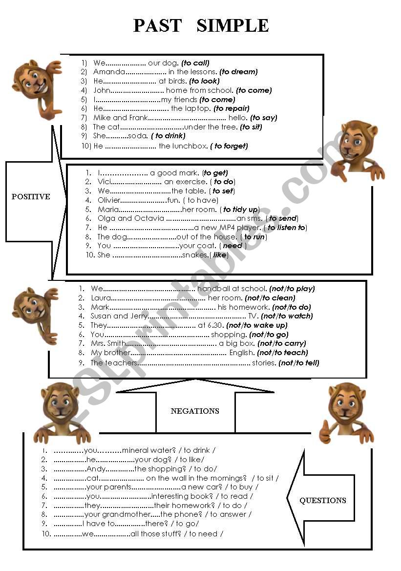 PAST SIMPLE worksheet