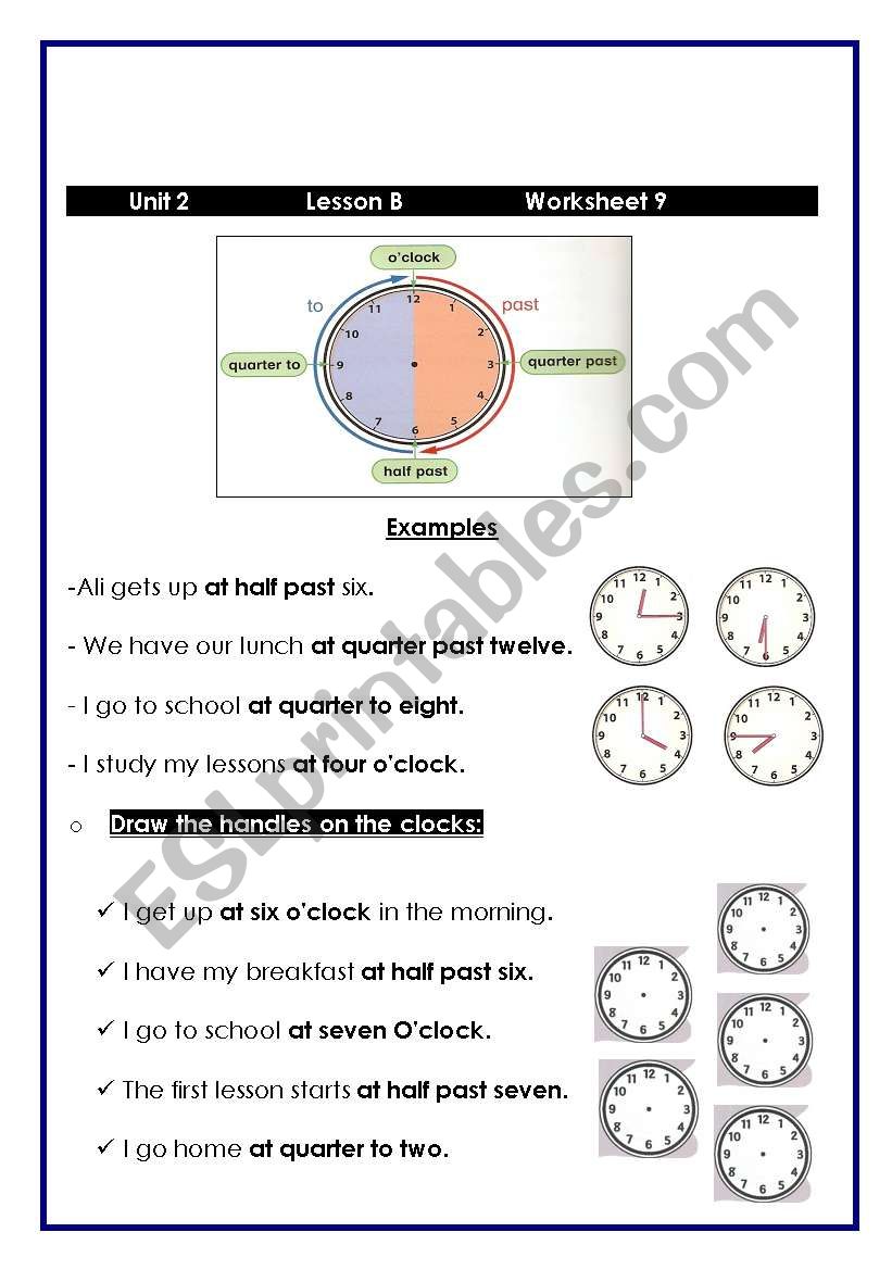 time worksheet